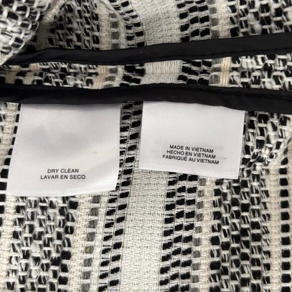Kasper XS Black White Textured Striped Blazer Jacket Workwear NWT - Picture 6 of 6